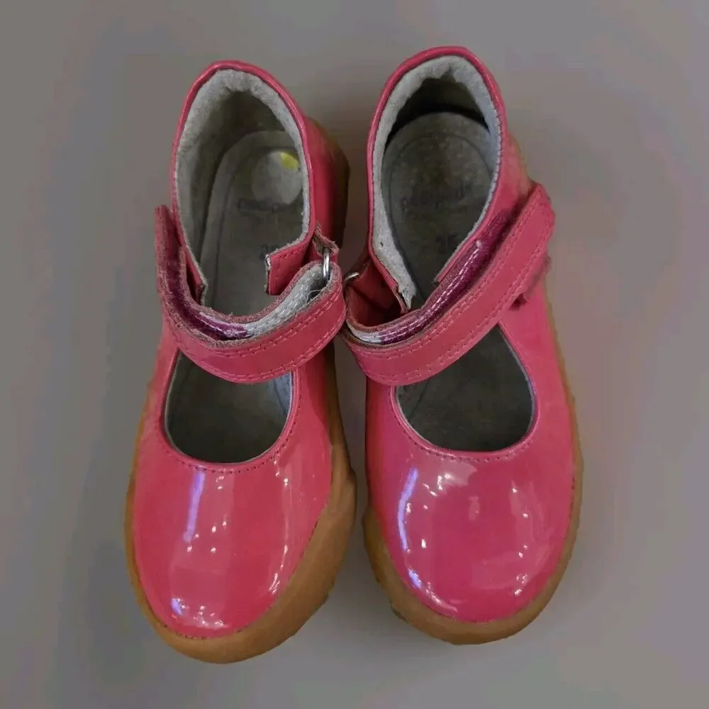 GIRLS PEDIPED FLEX MARYJANE BARBARA PATENT PINK CASUAL COMFORT SHOE 25EU/8-8.5US